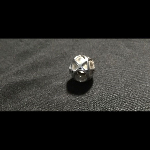 Retired Pandora Harlequin Criss Cross Charm Bead - Picture 3 of 5